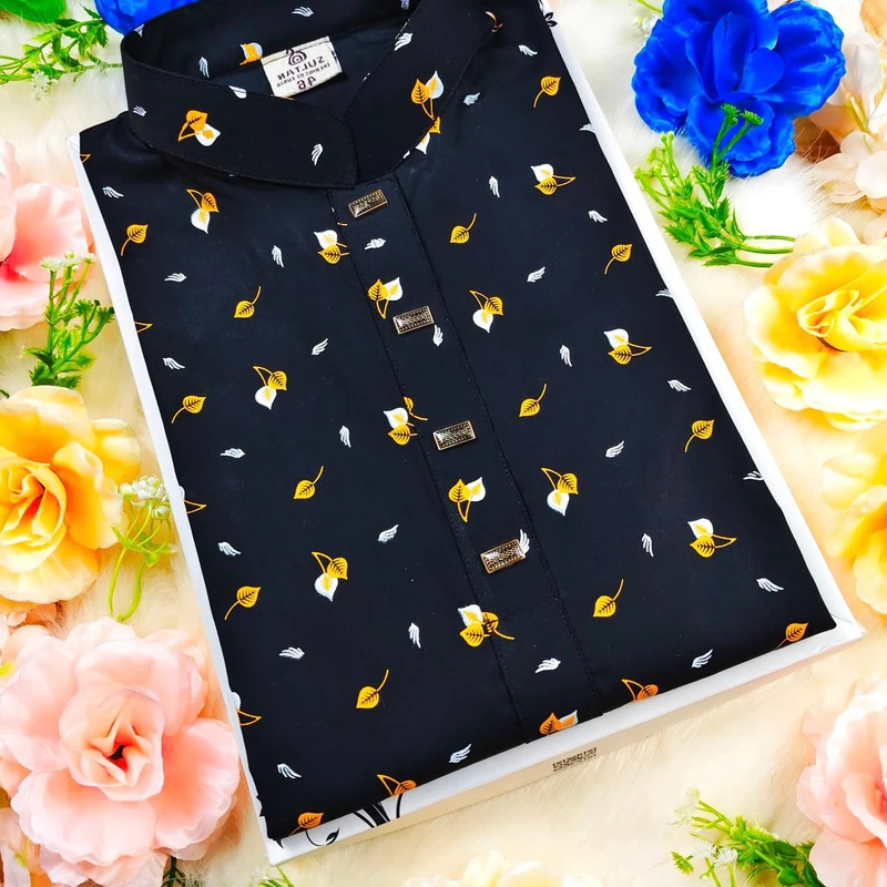 Cotton Panpata Panjabi Orange - 015