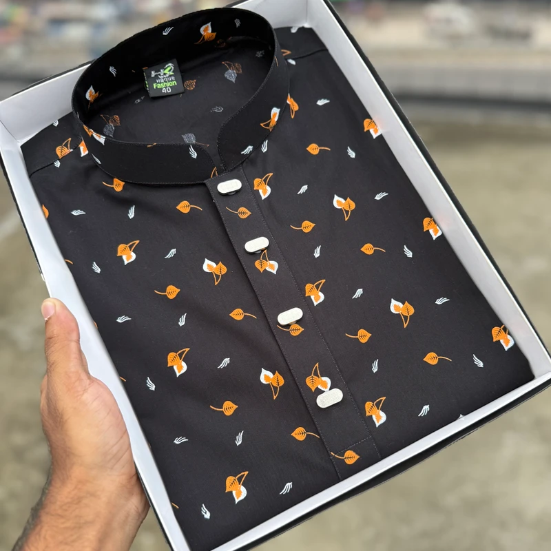 Cotton Panpata Panjabi Orange - 015