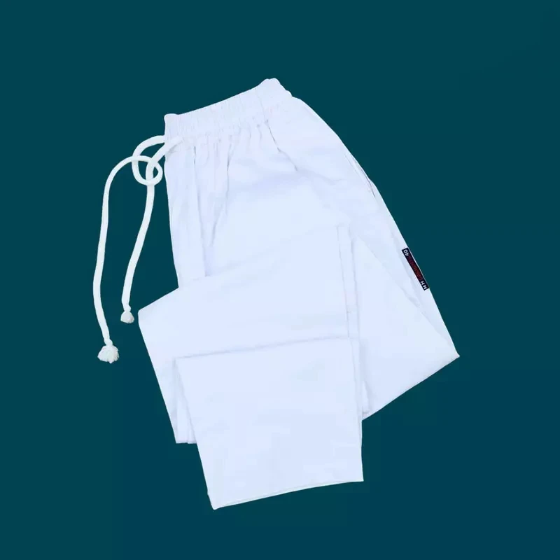 Cotton Payjama White Pant Cutting