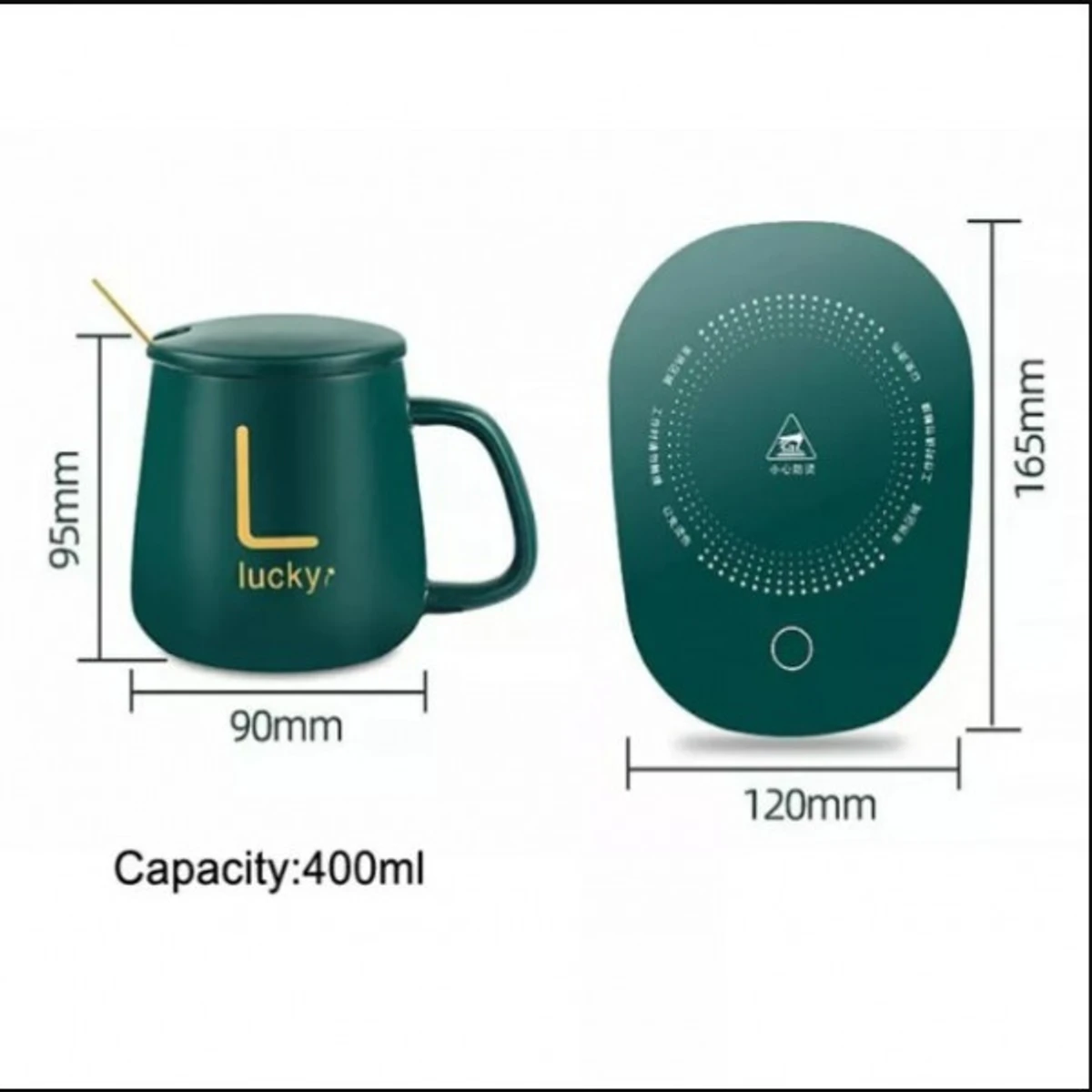 ELECTRIC HEATING COFFEE MUG & SAUCER - Thumbnail 4