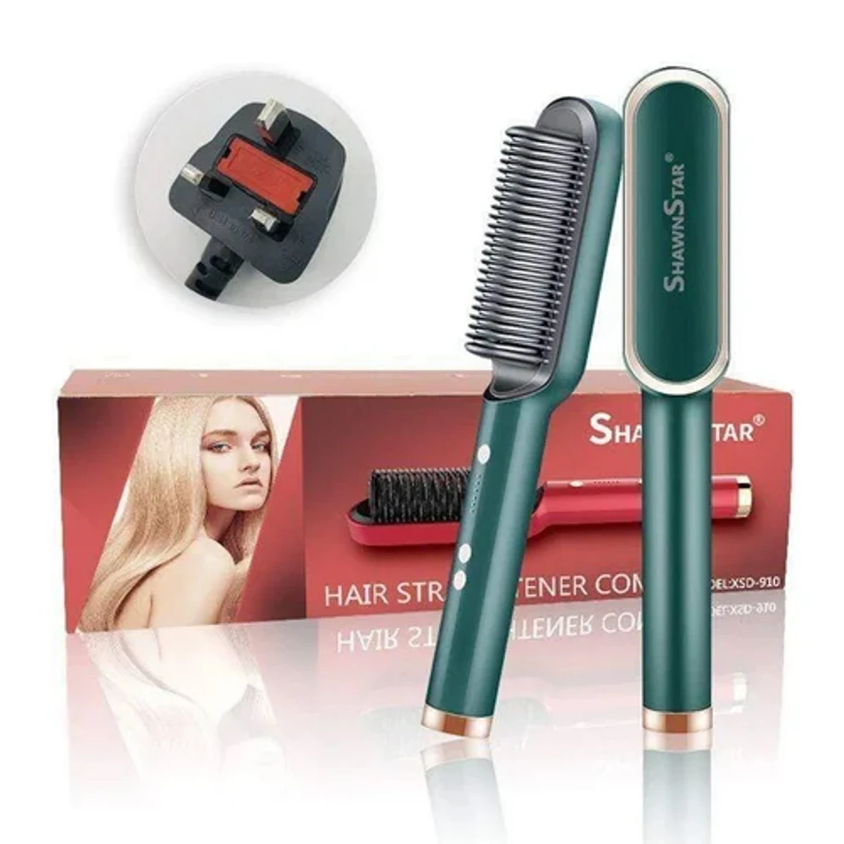 Smart Hair Straightener Brush - Thumbnail 4