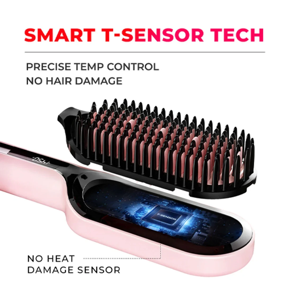 Smart Hair Straightener Brush - Thumbnail 5