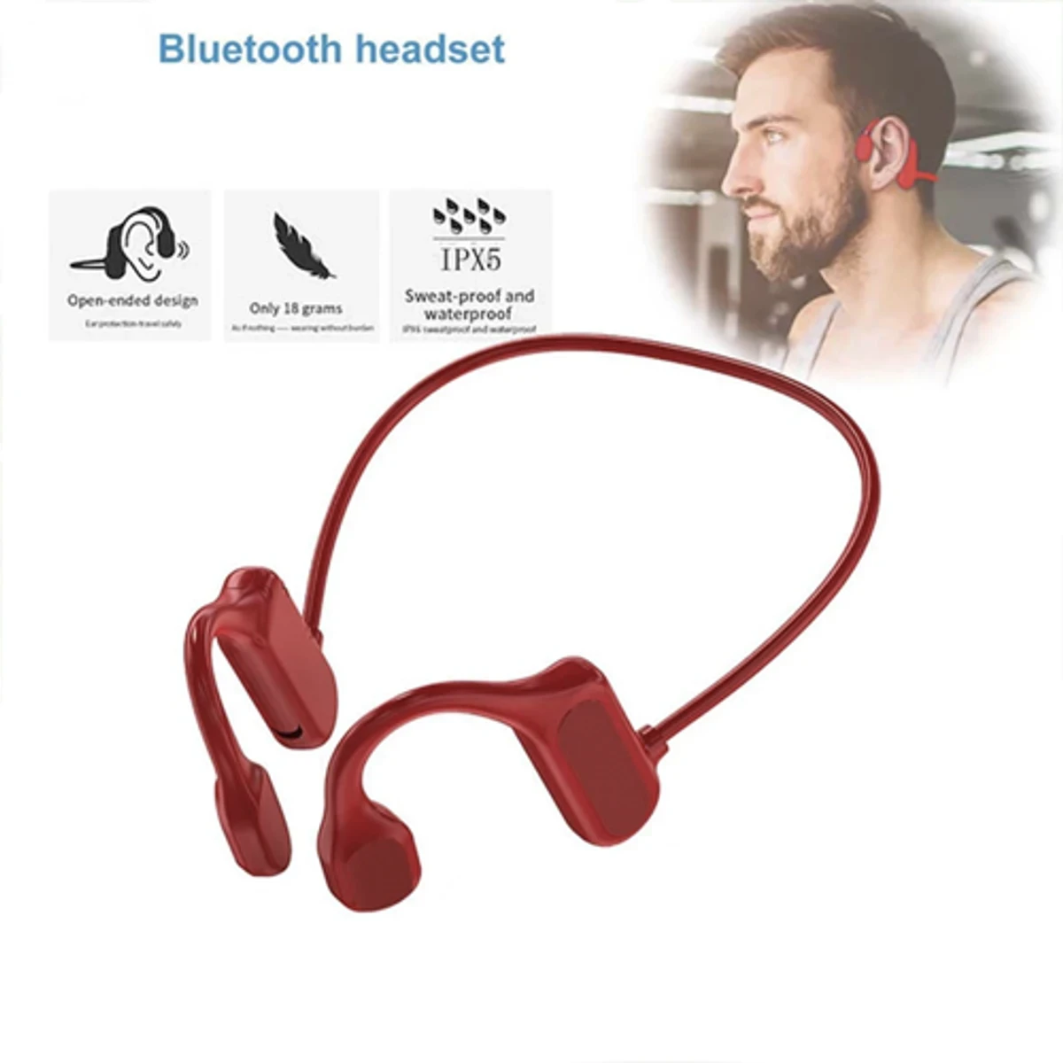 Waterproof BL09 Bluetooth Earphone - Thumbnail 4