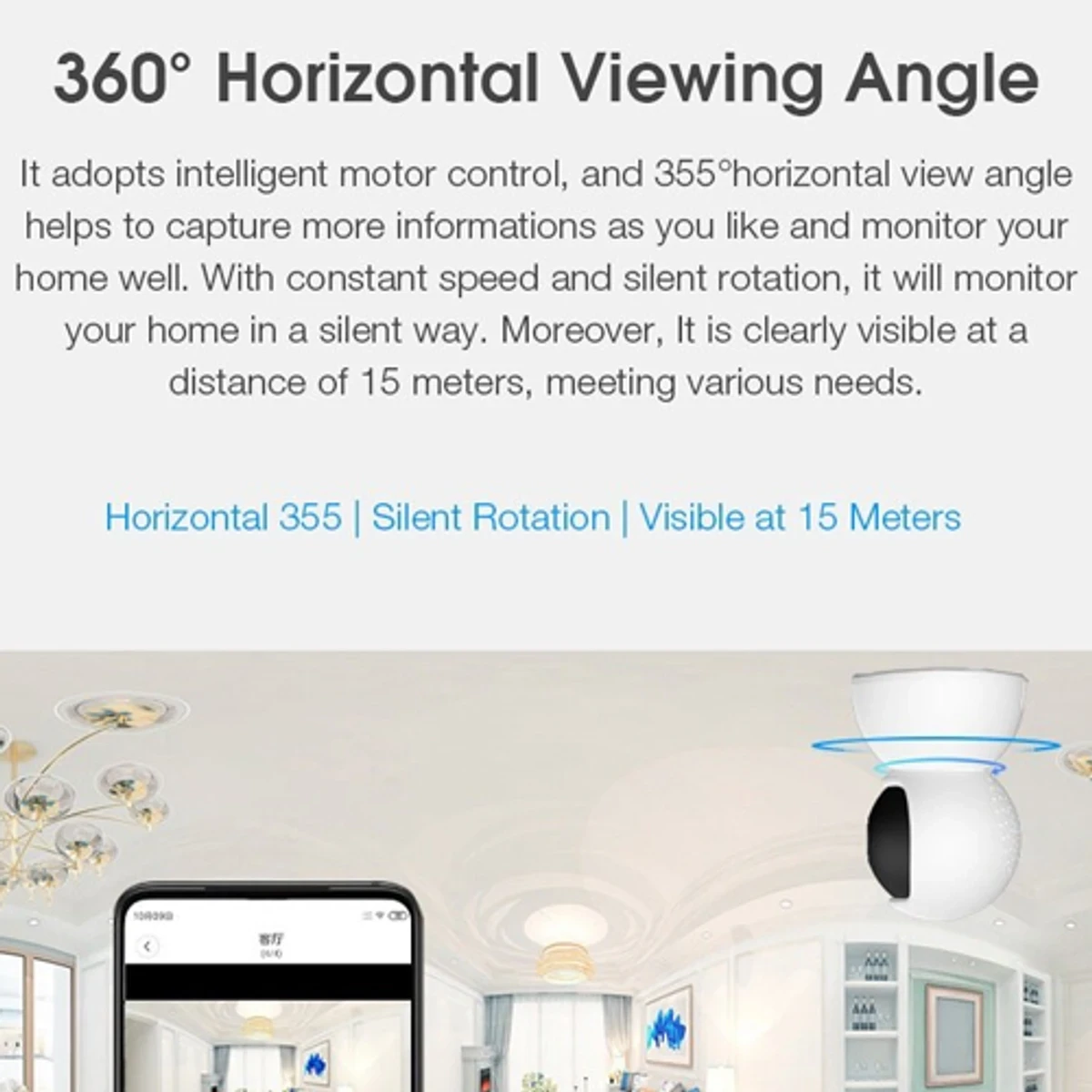 Xiaovv Q12 H.265 2MP 1080P HD Night Vision Smart IP Camera - Thumbnail 6