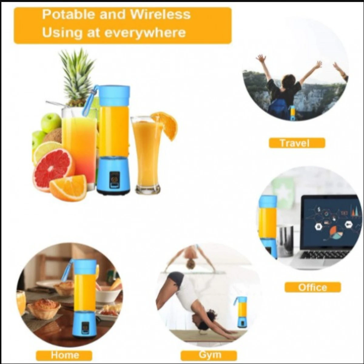 Portable Rechargeable USB Blender - Thumbnail 3