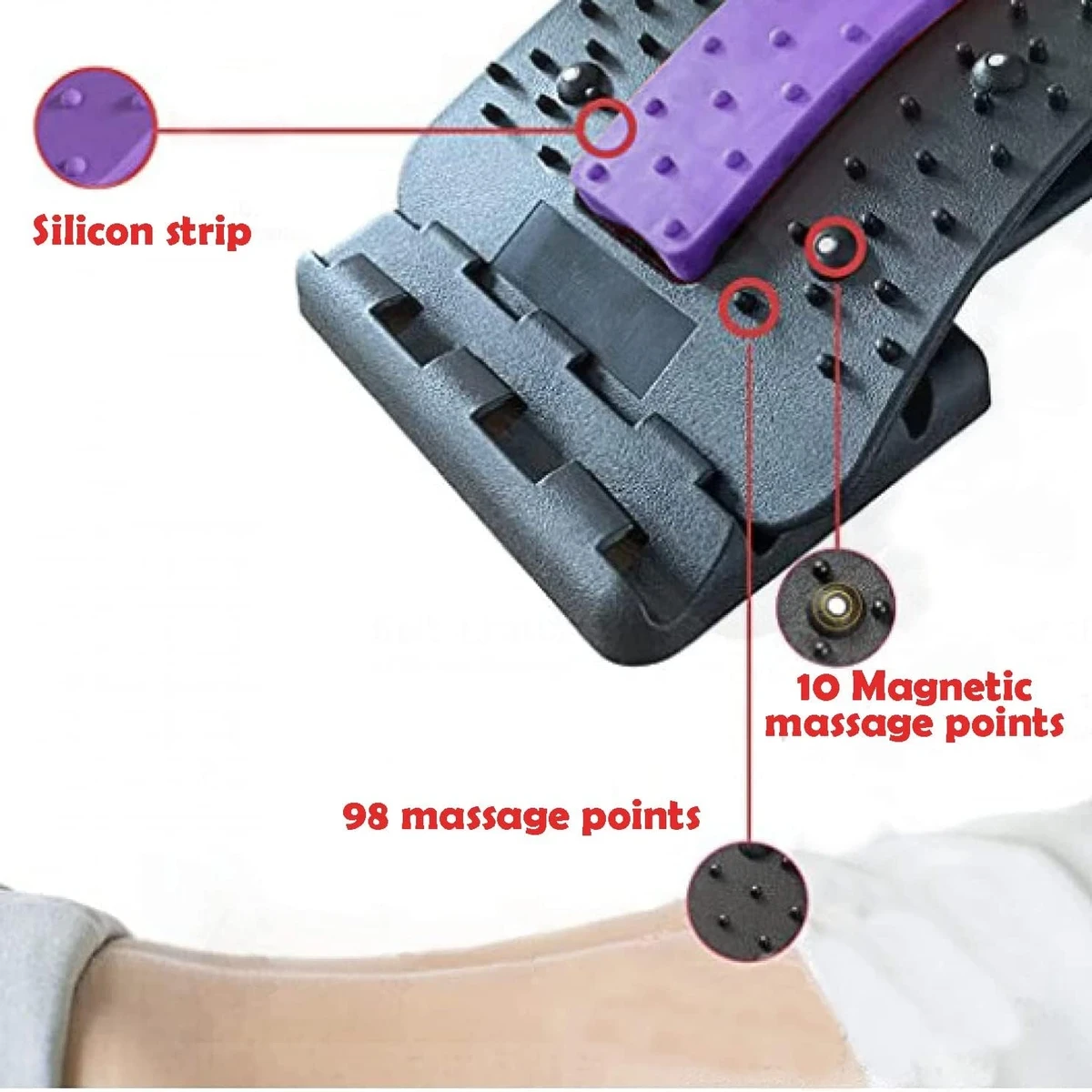Back Pain Relief for Lower and Upper Back Stretcher Support - Thumbnail 3