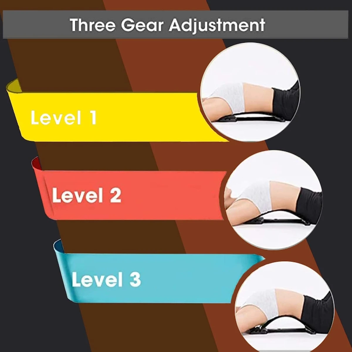 Back Pain Relief for Lower and Upper Back Stretcher Support - Thumbnail 6
