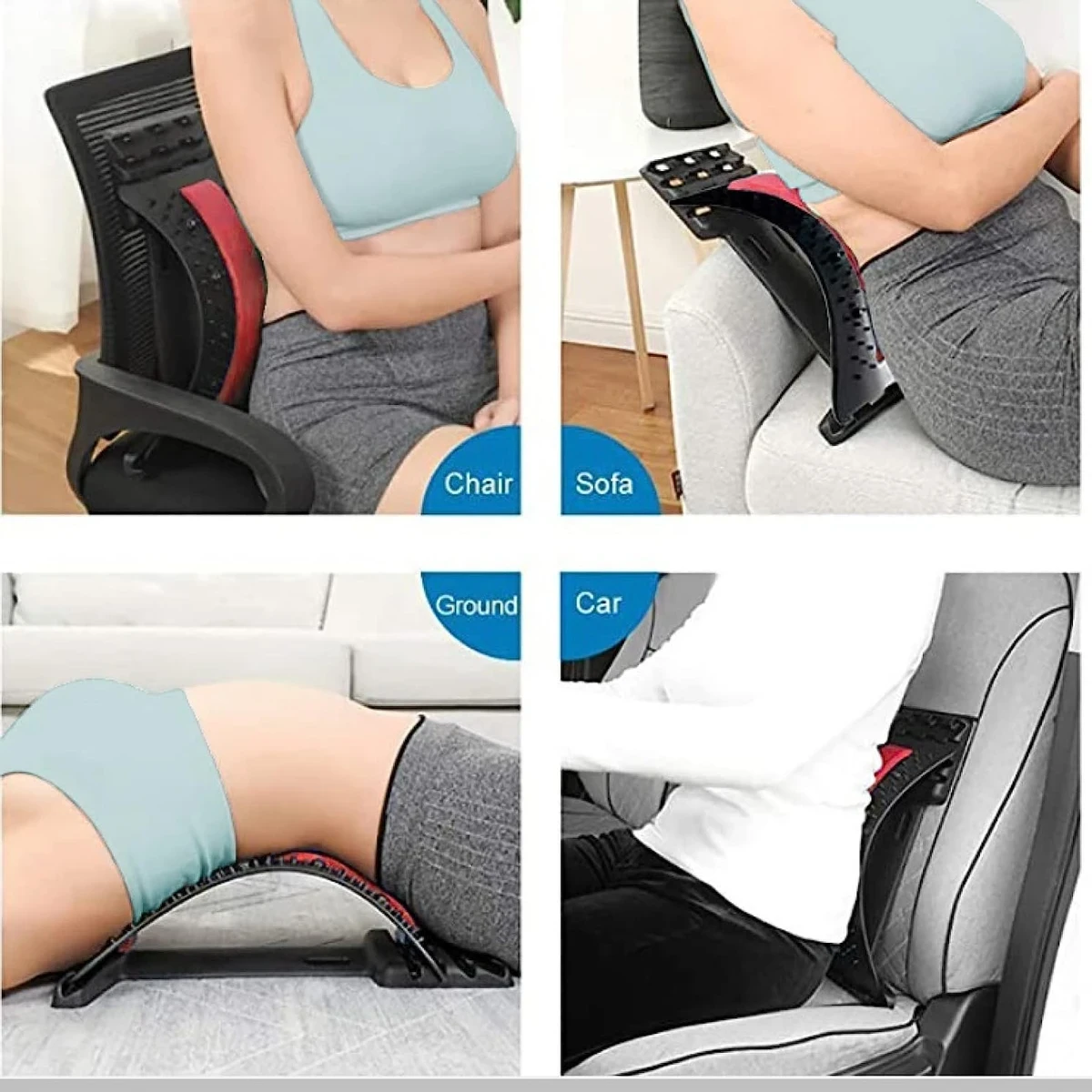 Back Pain Relief for Lower and Upper Back Stretcher Support - Thumbnail 7