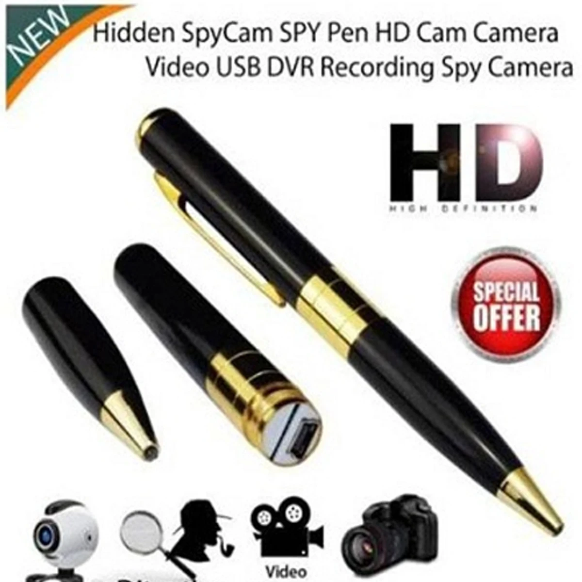 Digital Video Camera with pen 32GB Memory Supported - Thumbnail 3