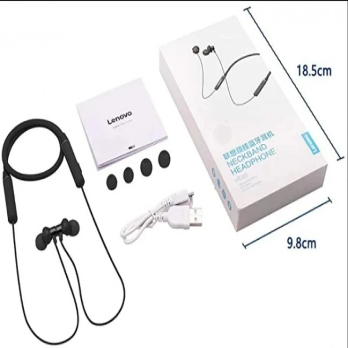 Lenovo HE05 Neckband Wireless Earphone - Thumbnail 3