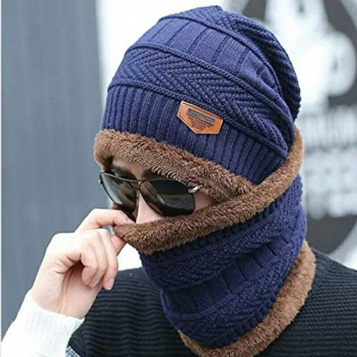Winter Cap Nevy-Blue - Thumbnail 3