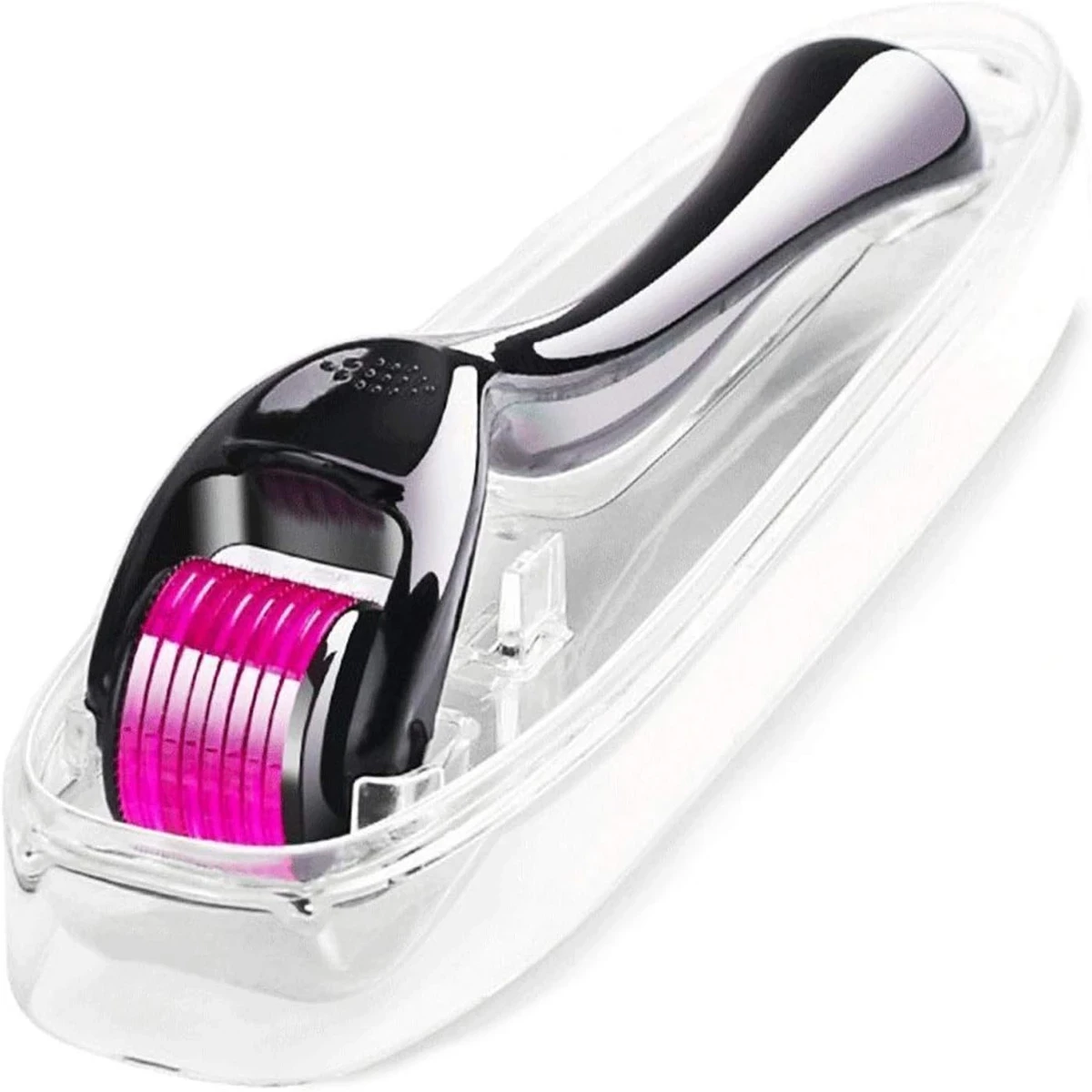 Derma Roller 1mm Cosmetic Needling Instrument For Face Titanium 540 Micro Needles Beauty Massage Tool Home Use Hair Loss Care Stretch Marks Acne Scars and Wrinkles Anti Aging Roller - Thumbnail 5