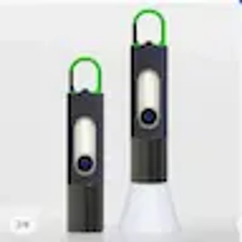Mini Portable Rechargeable Led flashlight with Power Bank - Thumbnail 3