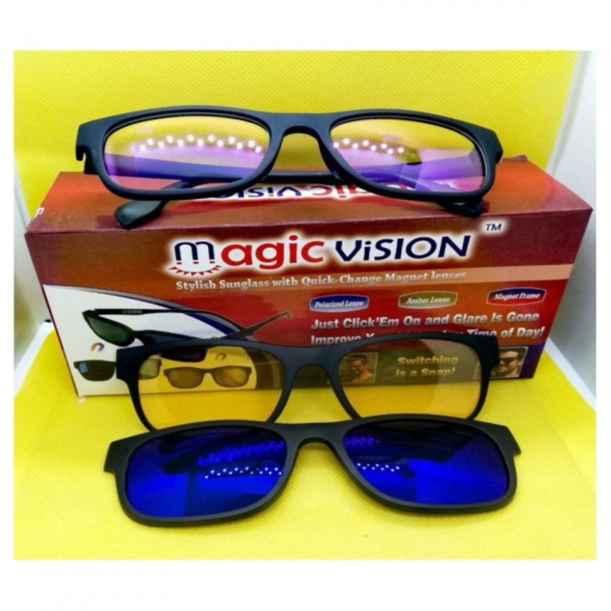 3 in 1 Night Vision Sunglasses - Thumbnail 4