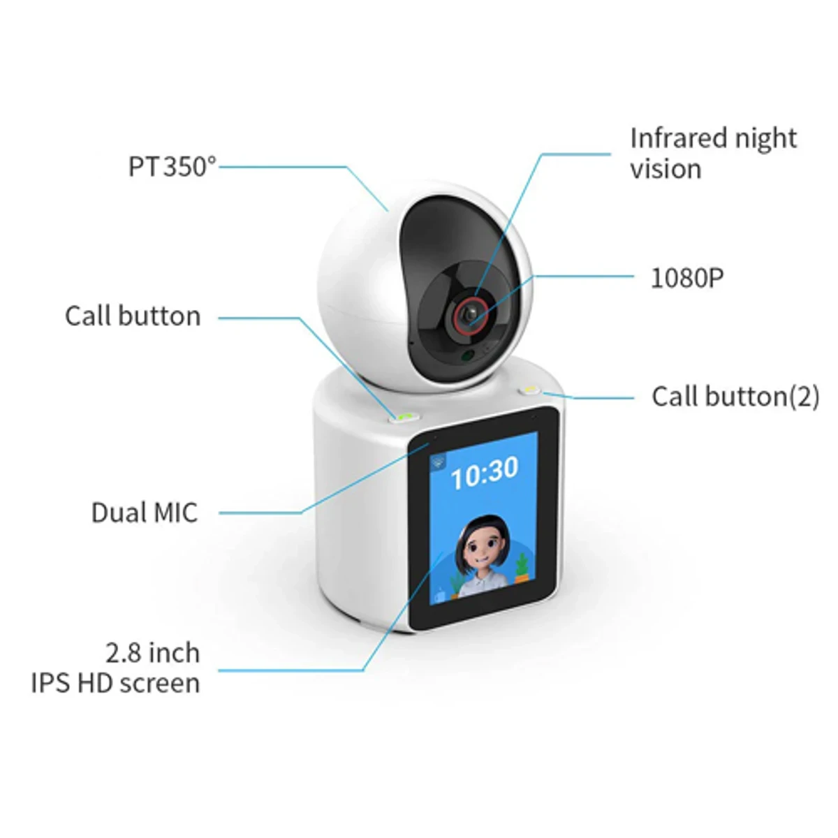V360 Smart Video Calling PTZ IP Camera - Thumbnail 3