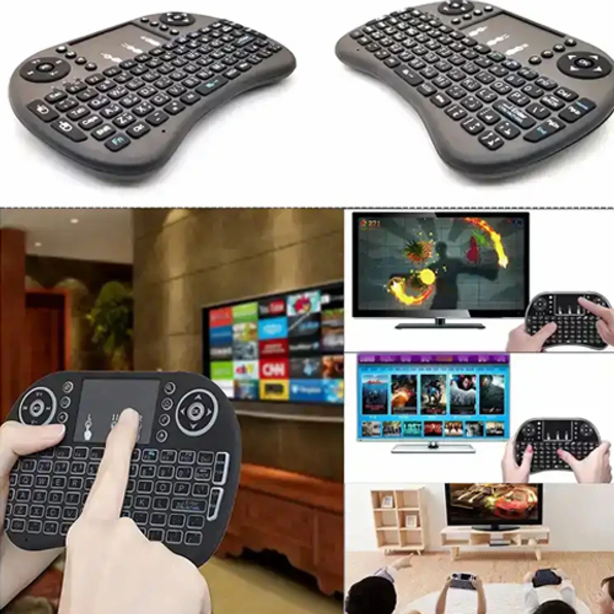 Wireless Mini Keyboard Remote Control Touchpad Mouse Combo Controller - Thumbnail 5