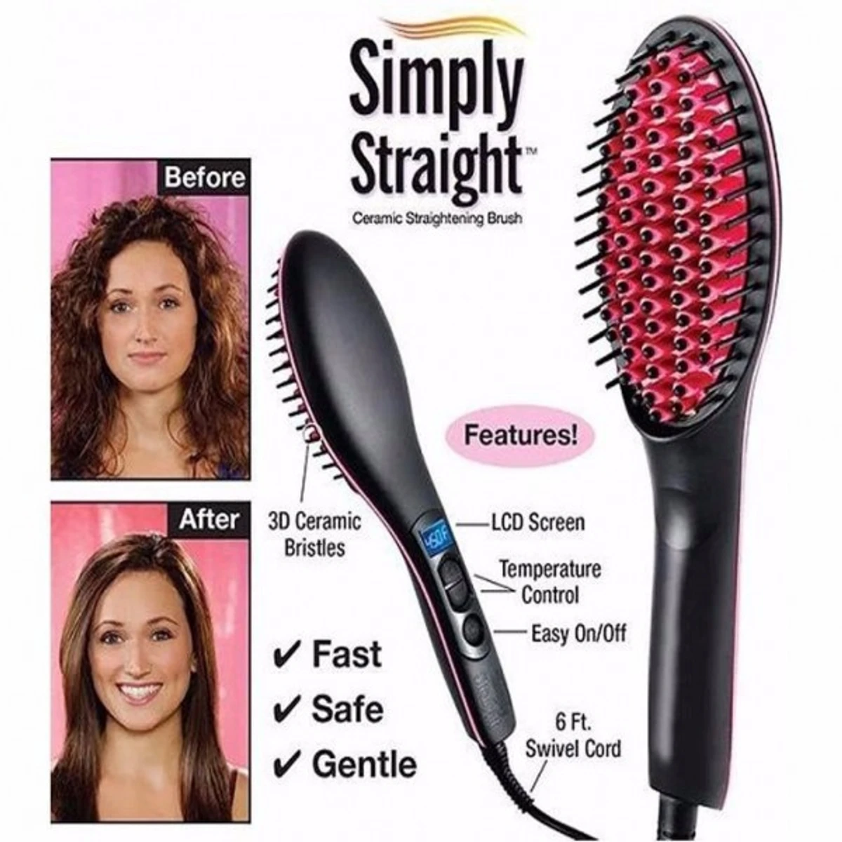 Hair Straightener Brush - Thumbnail 4