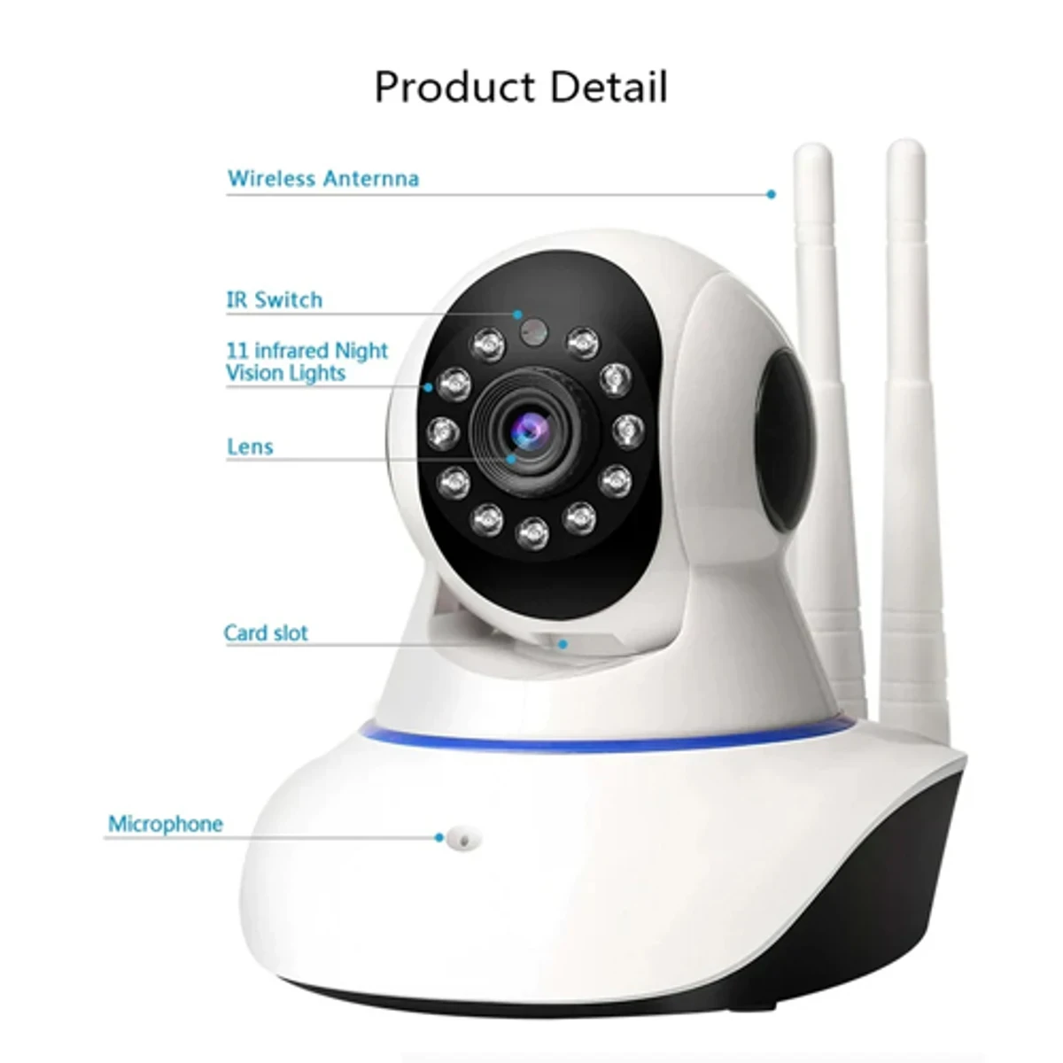 Wifi Smart Net IP Camera (IPC-V380-Q5Y-1) - Thumbnail 3