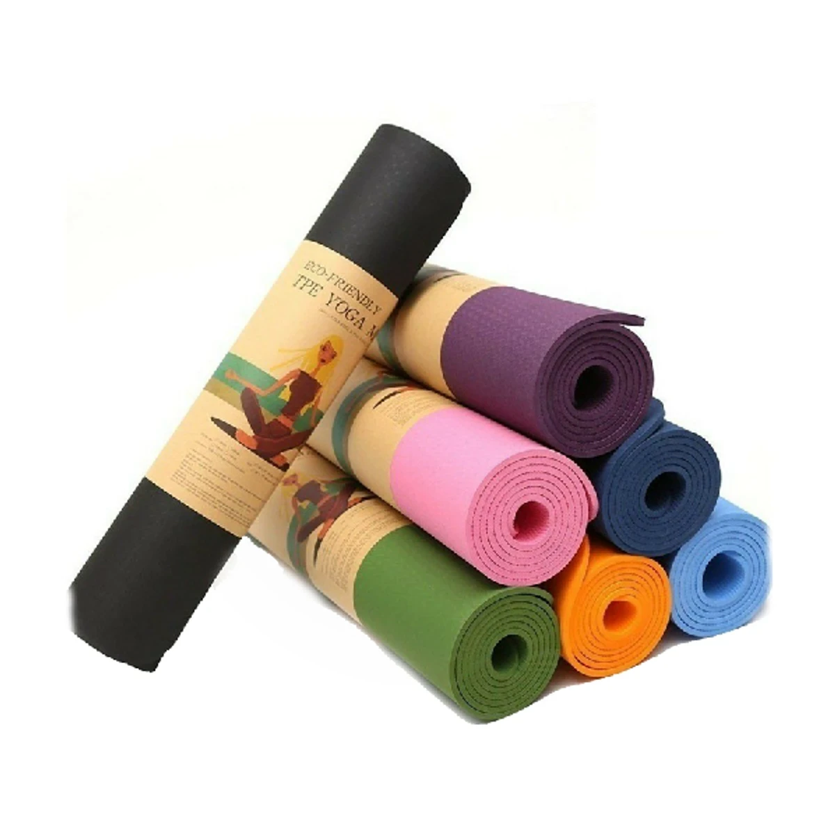 Yoga Plain mat - 2 feet x 6 feet - Thumbnail 3