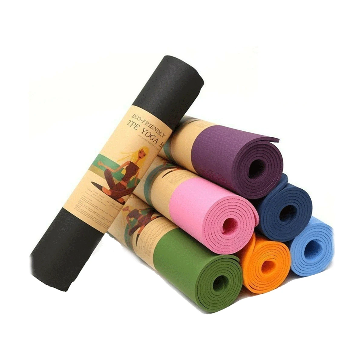 Yoga Plain mat - 2 feet x 6 feet - Thumbnail 4