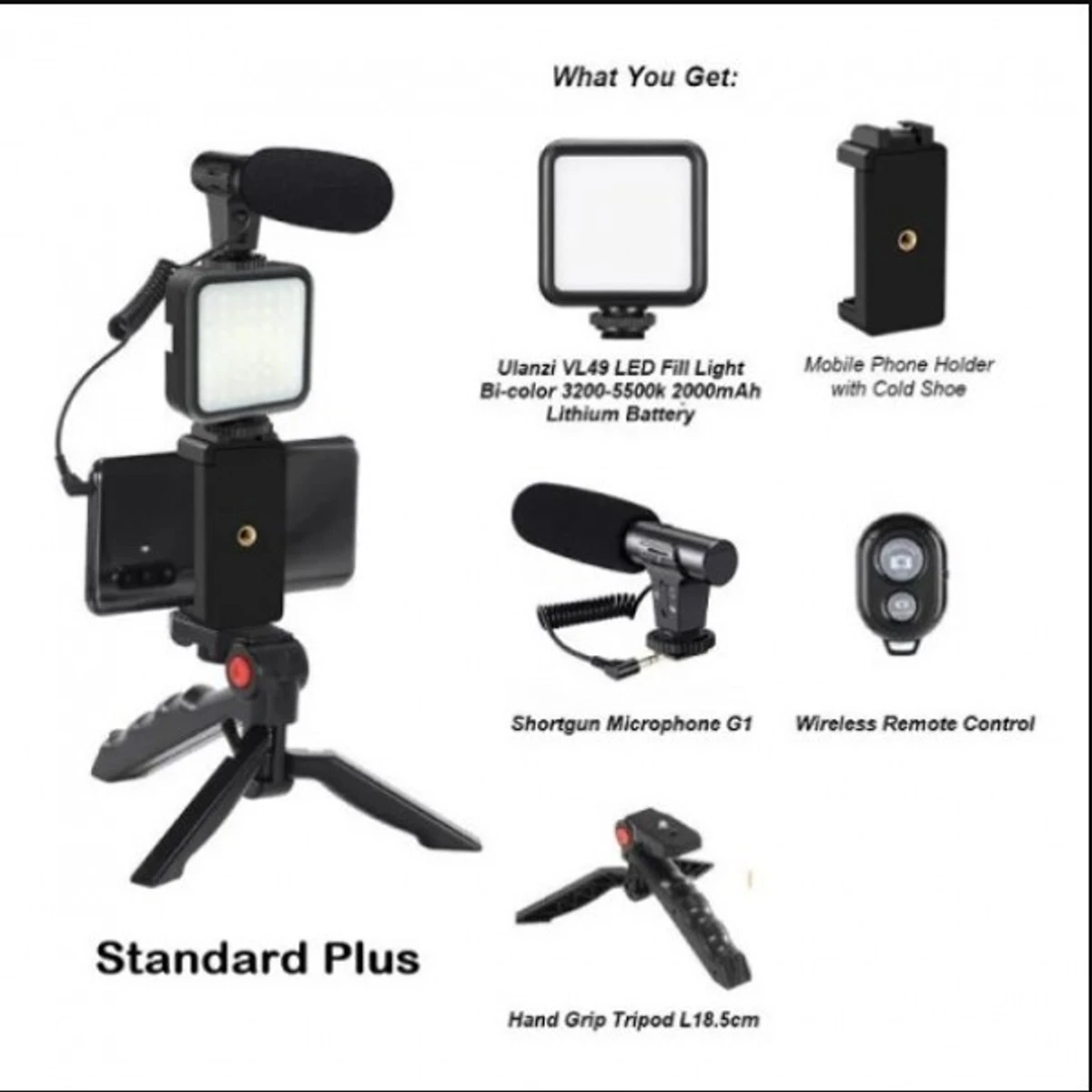 Video Making Kits AY-49 Remote Control Vlogging - Thumbnail 4