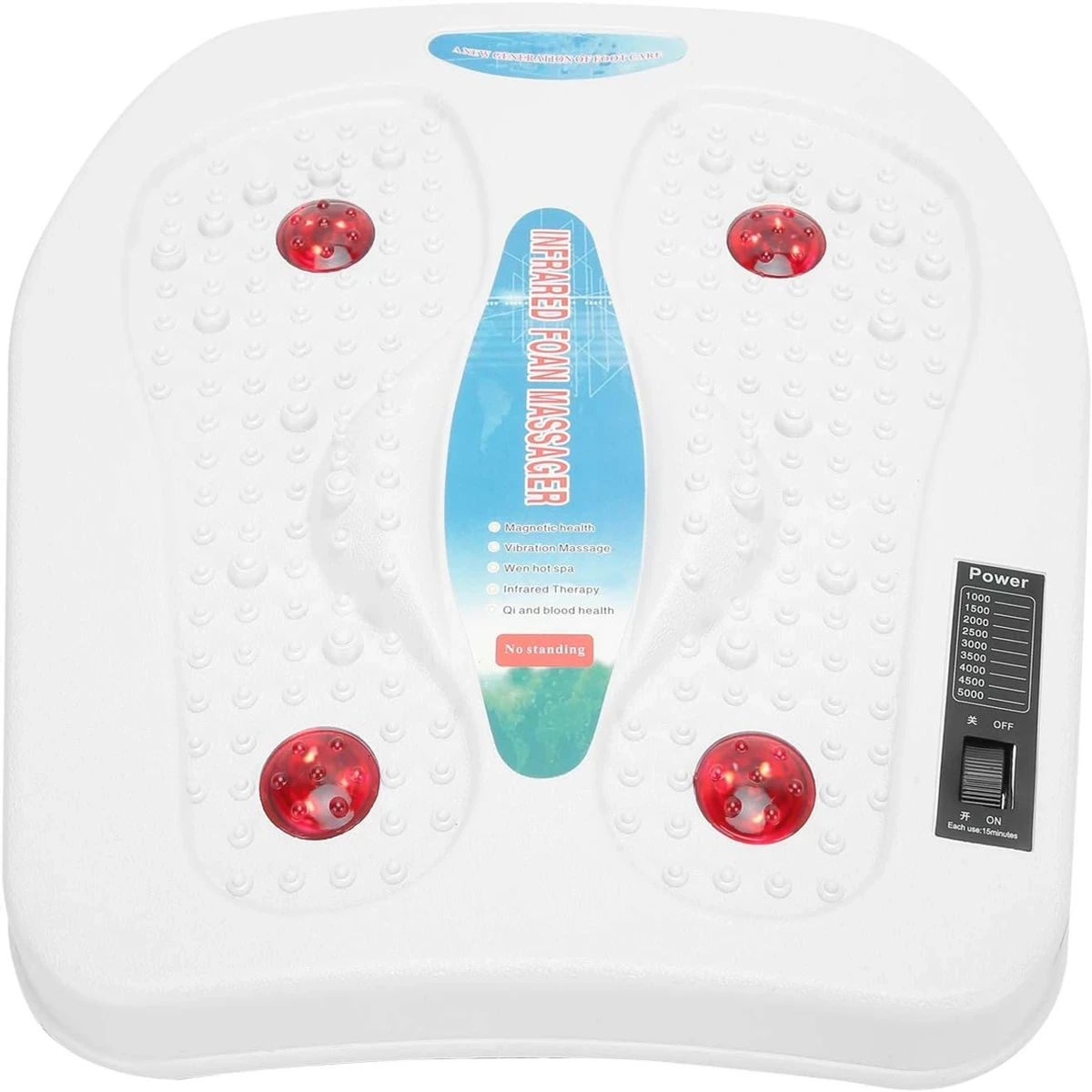 Infrared Vibration & Heating Foot Massager- White - Thumbnail 3