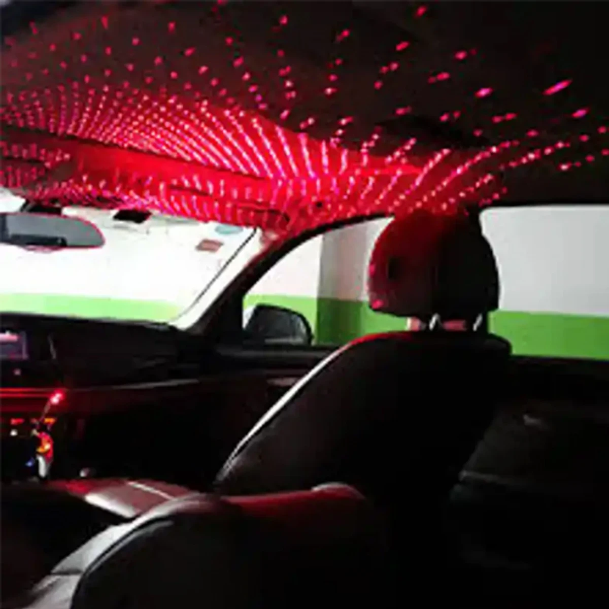 Mini Led Projection Lamp Star Night, Mini Projection Lamp Star Night USB Plug for Car (Blue + Red) - Thumbnail 3