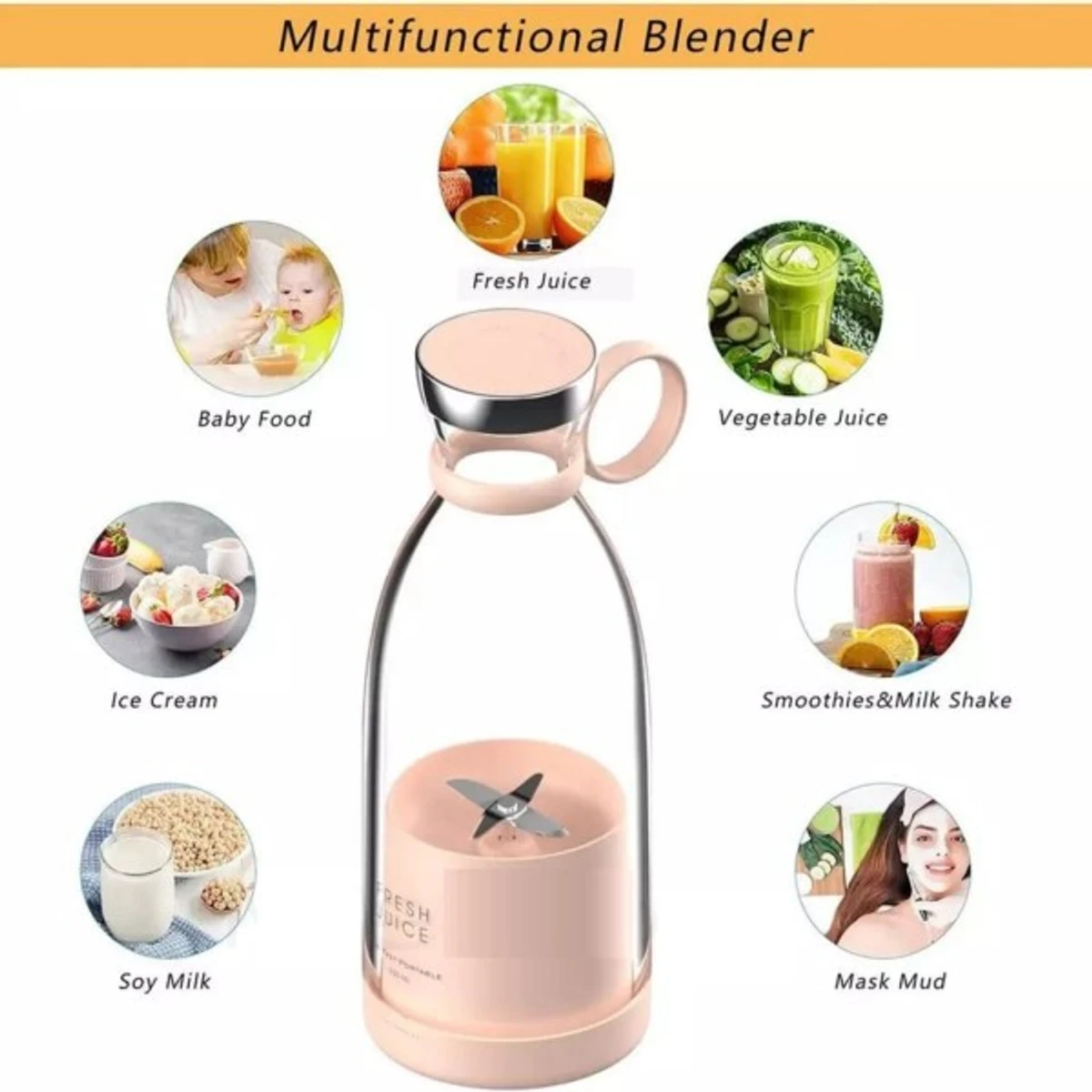 Juicer Blender 420ML Portable - Thumbnail 6