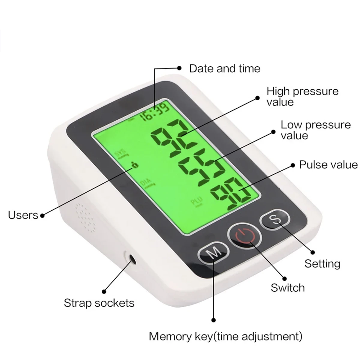 High Quality Digital Blood Pressure Monitor with Voice Function (৪ বছরের ওয়ারেন্টি) - Thumbnail 8