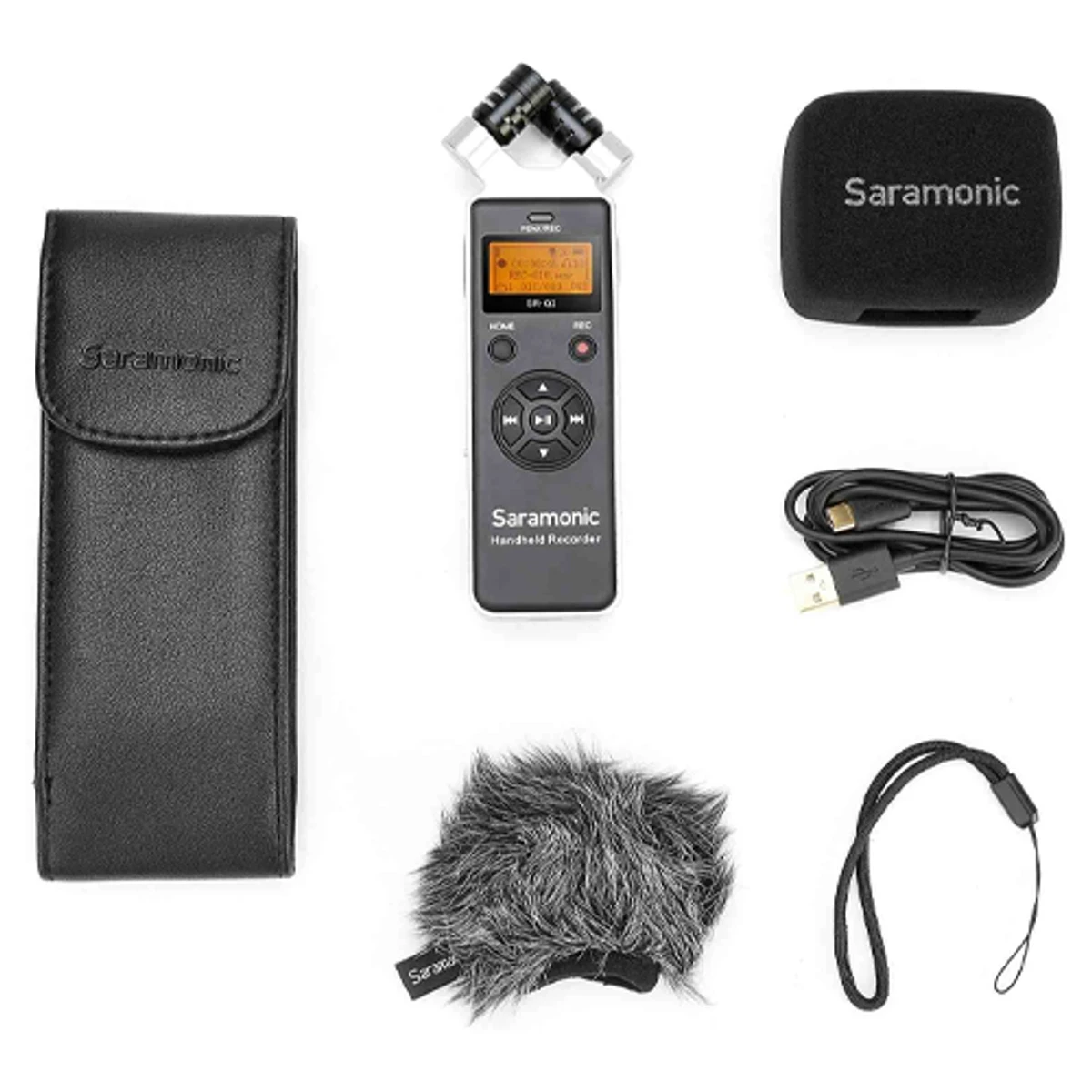 Saramonic SR-Q2 Handheld Audio Recorder With Stereo X/Y Condenser Microphones - Thumbnail 5