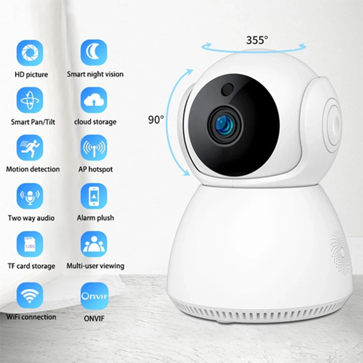 V380 Smart WiFi Camera (IPC-V380-Q7-A) - Thumbnail 4