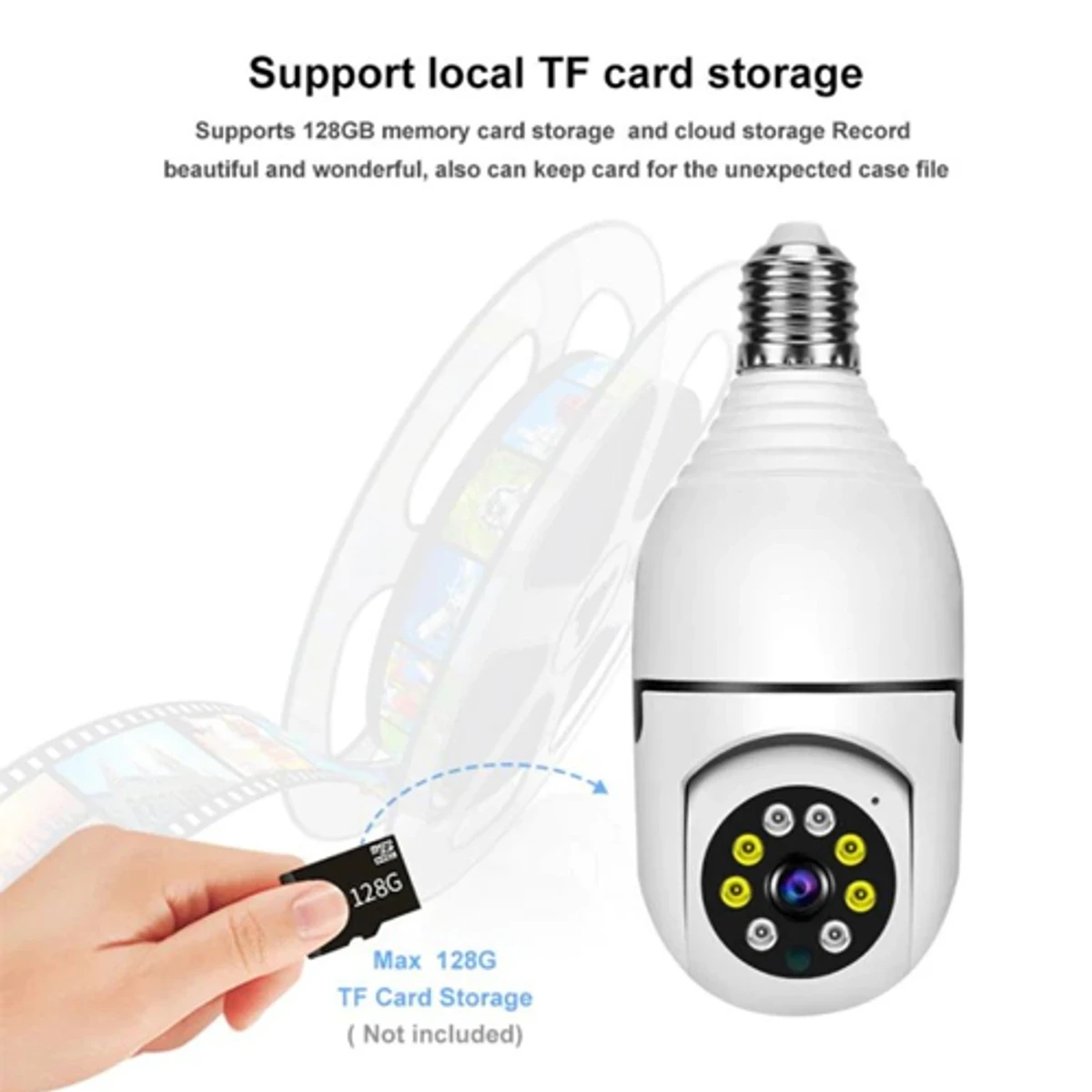 V380 PRO E27 360 Degree 1080P Wireless Home Security IP Camera - Thumbnail 4