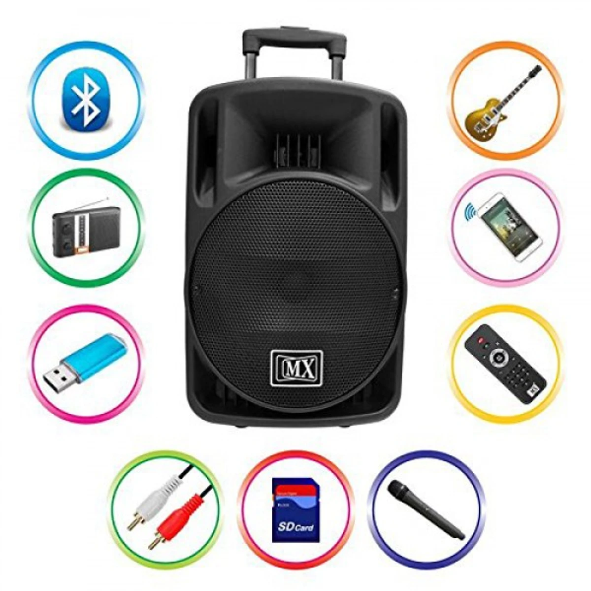 Rechargeable Bluetooth Trolly Speaker - Thumbnail 3