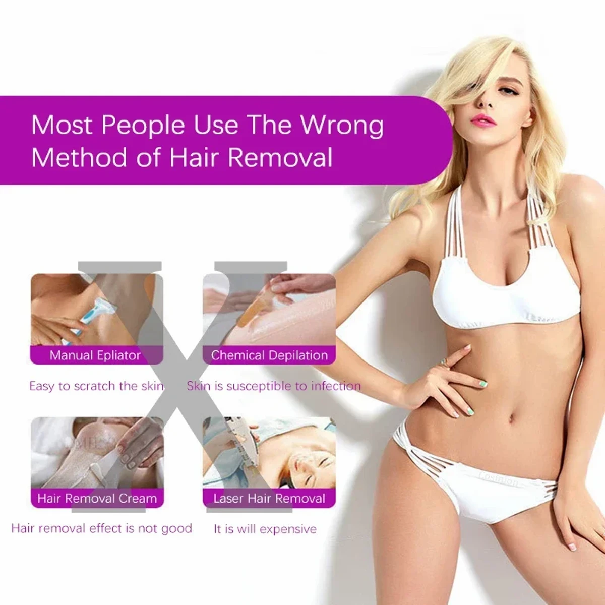 Painless Finishing Touch hair removal Free Shipping From Bangladesh - Thumbnail 7