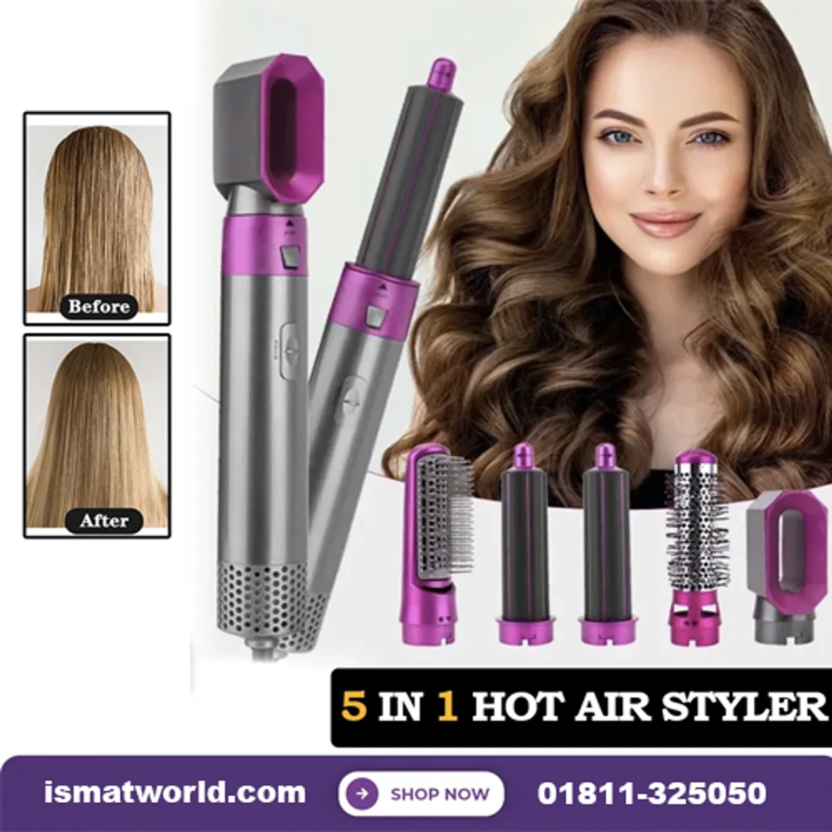 5-in-1 Hot Air Hair Styler - Thumbnail 3