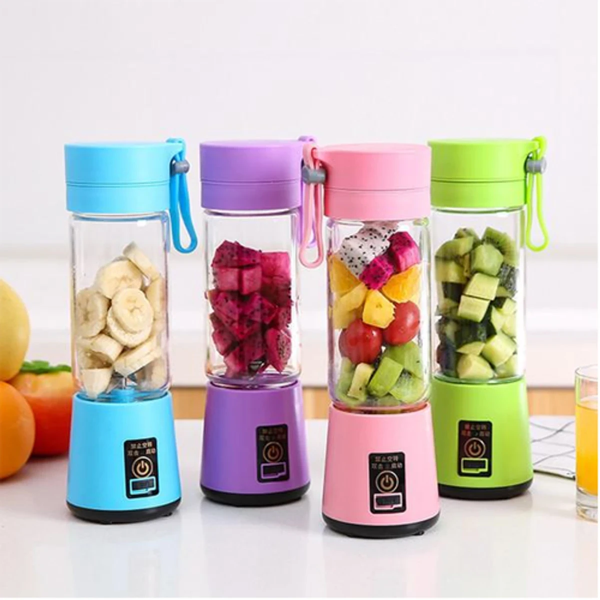 USB Rechargeable Portable Electric Fruit Juicer - Thumbnail 3