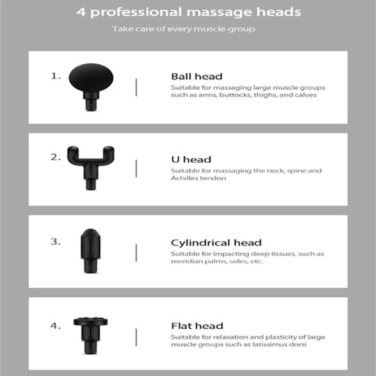 5 in 1 Gun Massager Rechargeable (1 year warranty ) - Thumbnail 6