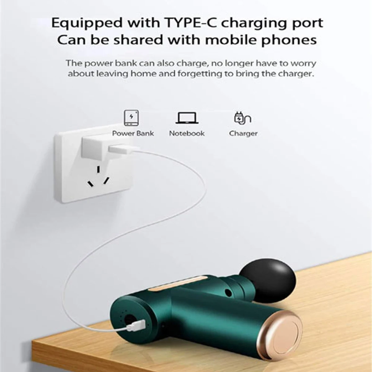 5 in 1 Gun Massager Rechargeable (1 year warranty ) - Thumbnail 7