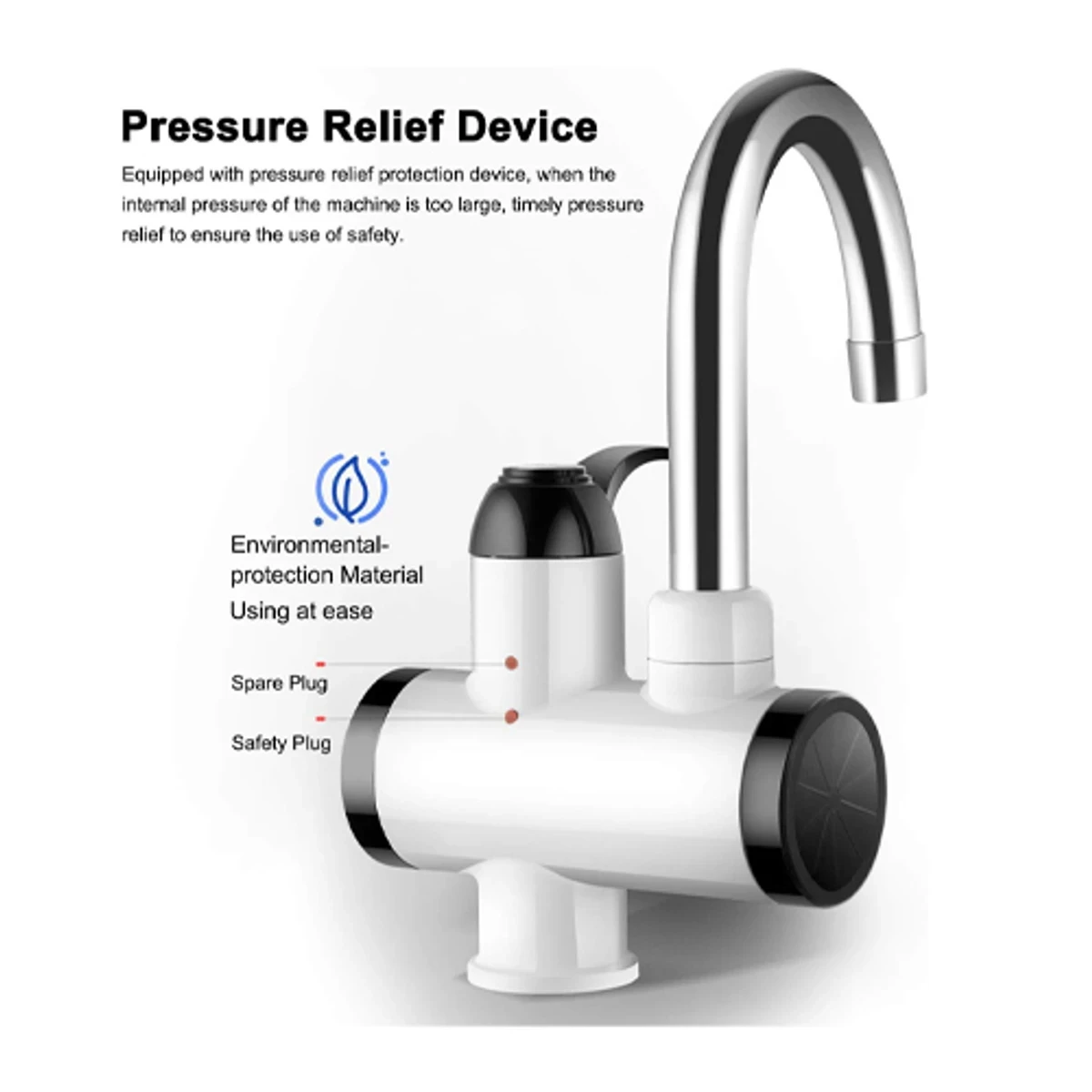 Electric Water Heater Tap with LED Digital Display - Thumbnail 3