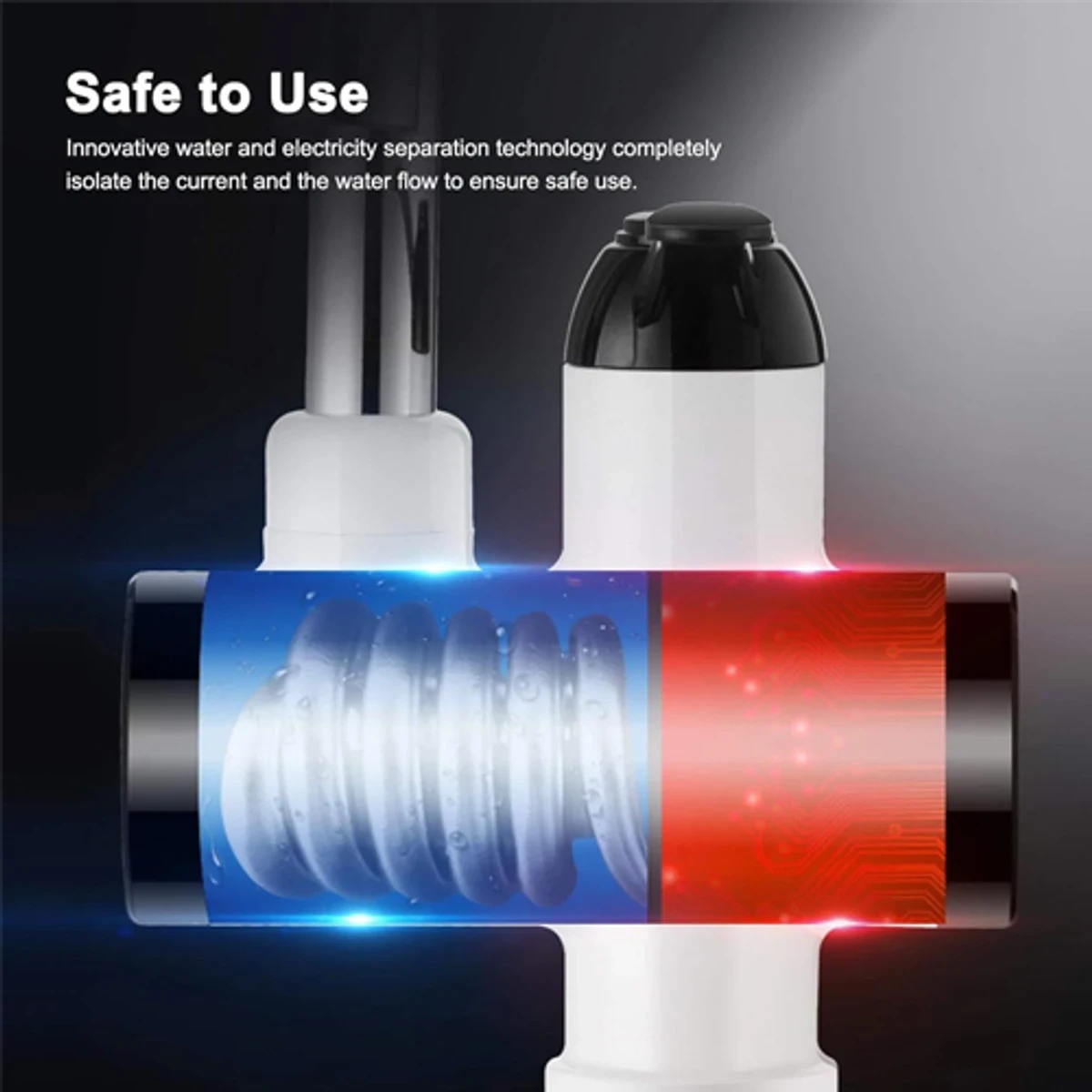 Electric Water Heater Tap with LED Digital Display - Thumbnail 5