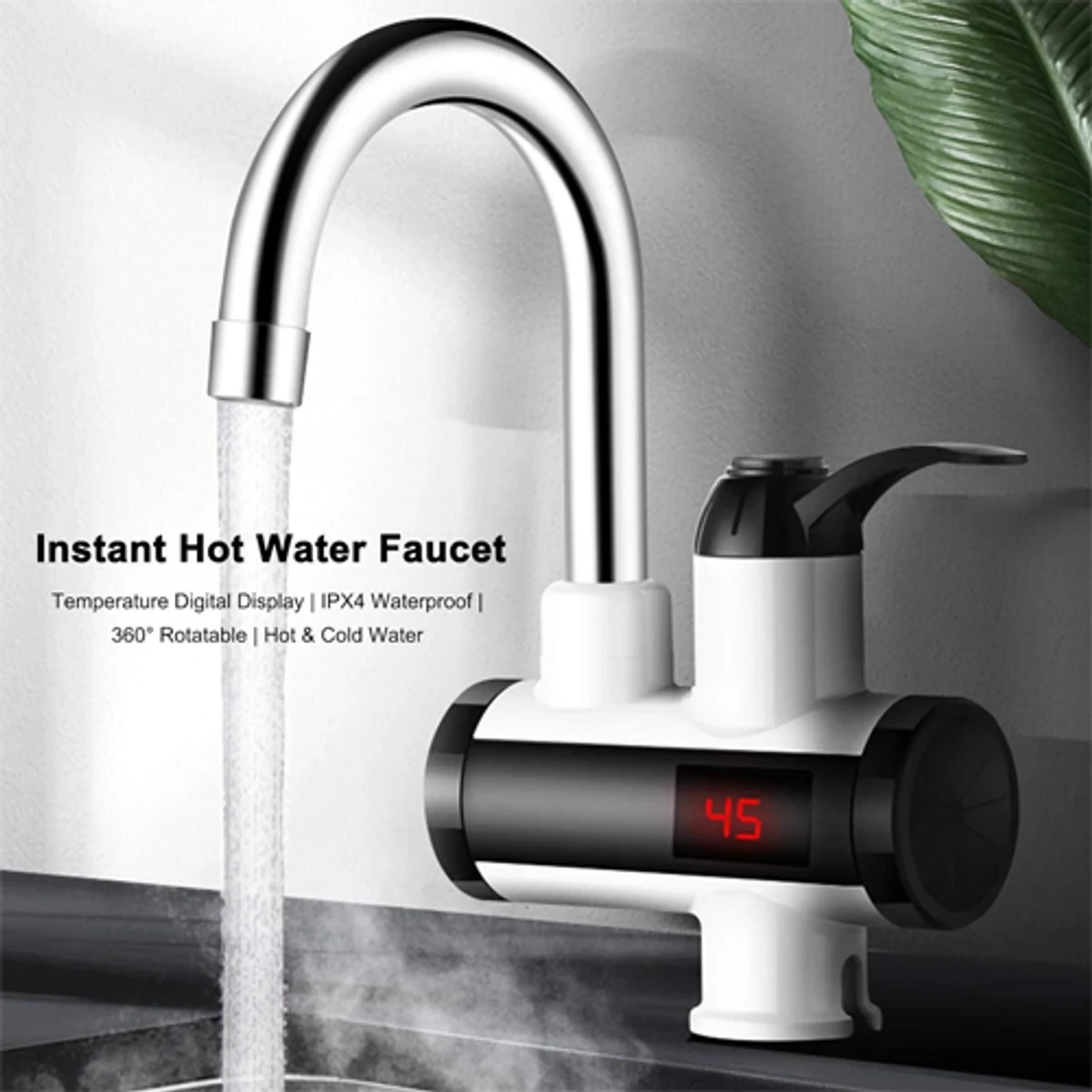 Electric Water Heater Tap with LED Digital Display - Thumbnail 8