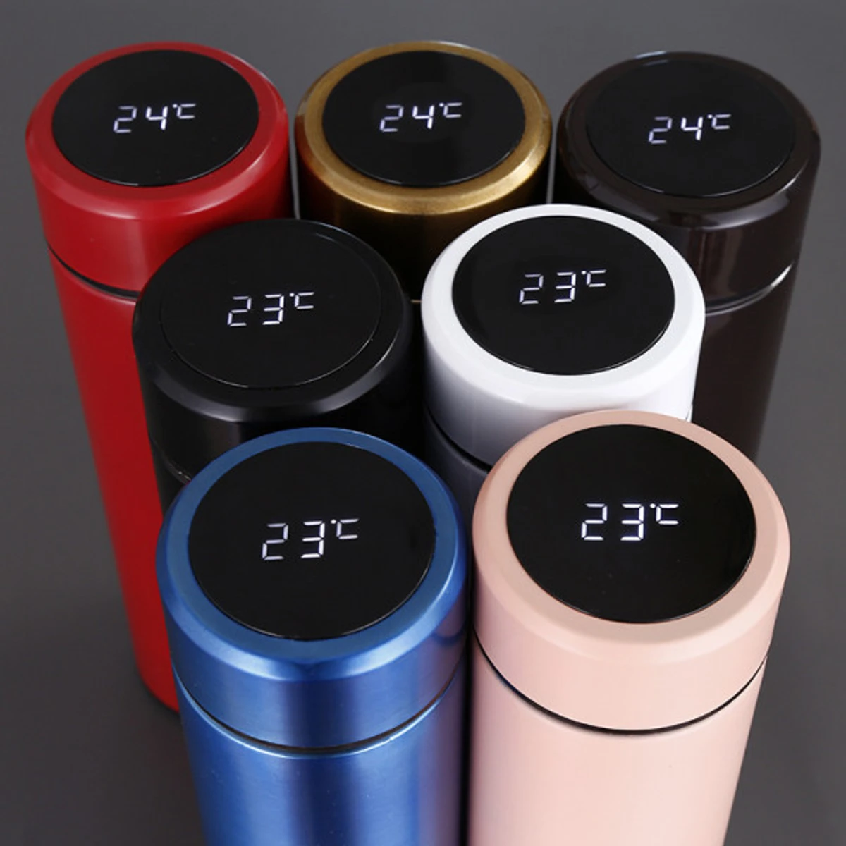 Stainless steel thermal Mug with LED digital screen - Thumbnail 4