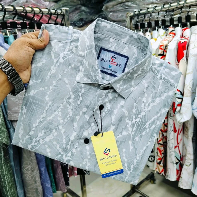 Pure Cotton Full Sleeve Print Shirt