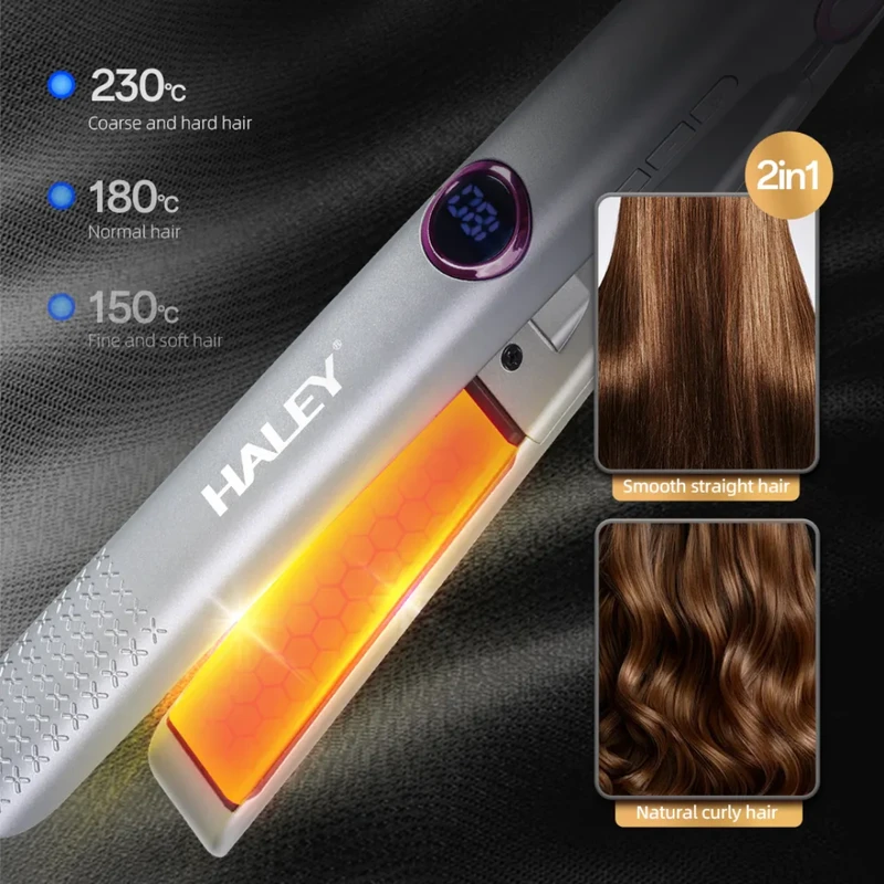 "Haley Original Professional Hair Straightener – High-Quality, Portable & Family-Friendly Electric Styling Tool" - Image 4