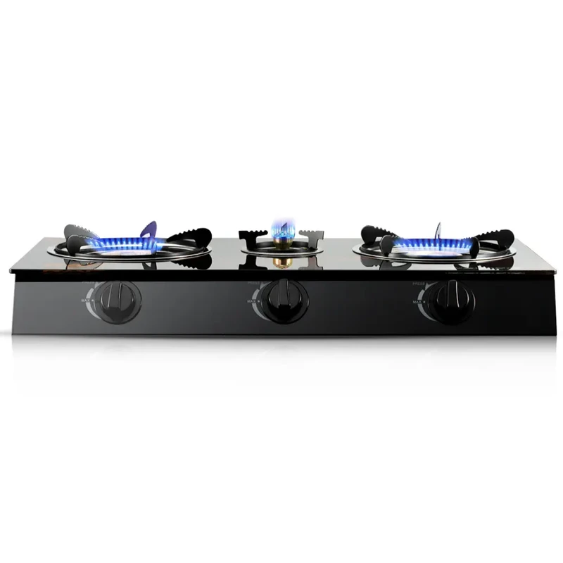 RAF 3-Burner Portable Gas Stove – Electronic Ignition, Flame Failure Protection, Home Cooking Gas Burner - Image 4