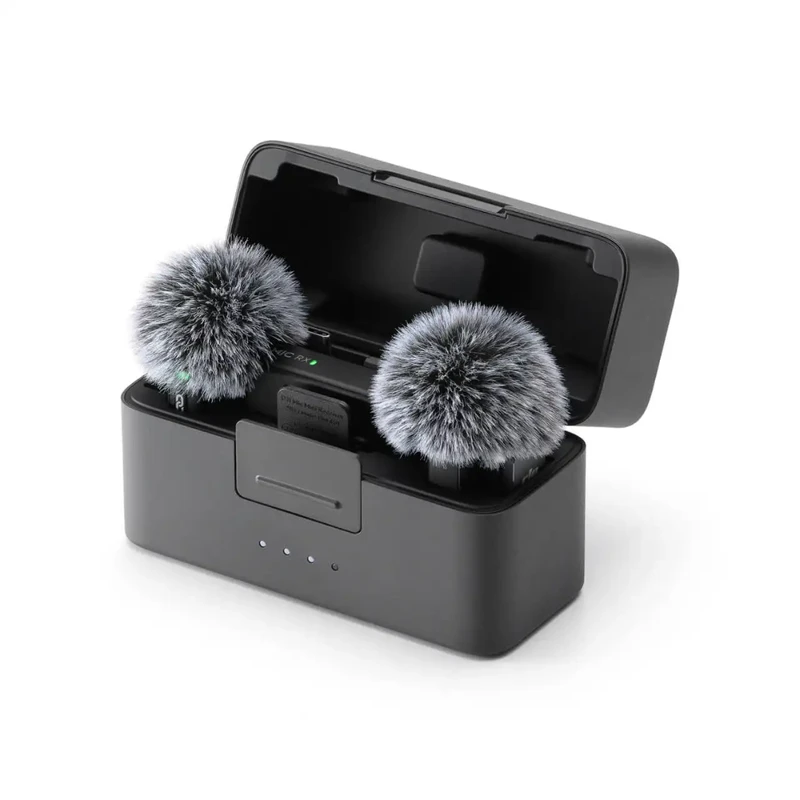 DJI Mic Mini (2 TX + 1 RX + Charging Case) – Original Wireless Microphone System for Clear Audio Recording