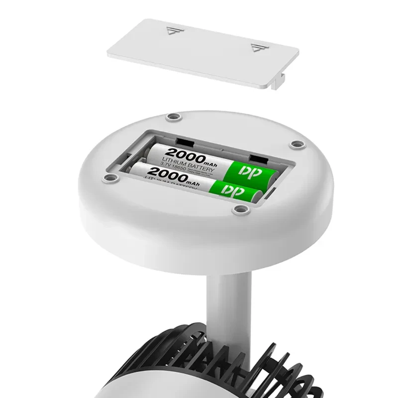 DP Desktop Circulating Fan USB 7639 – Rechargeable Portable Electric Hand Fan for Desk & Table - Image 6