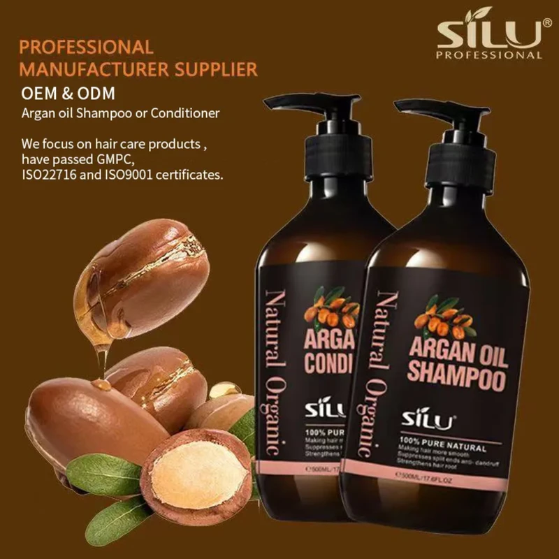 Silu Argan Oil Shampoo & Conditioner Pack (500ml+500ml) – Nourish, Hydrate & Revitalize Naturally