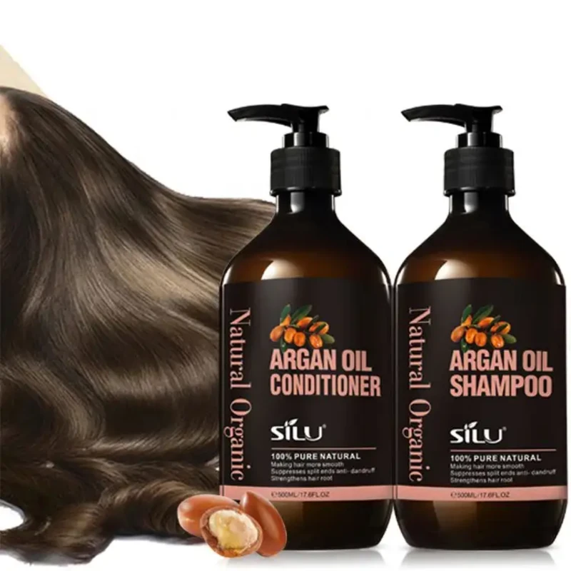 Silu Argan Oil Shampoo & Conditioner Pack (500ml+500ml) – Nourish, Hydrate & Revitalize Naturally - Image 6