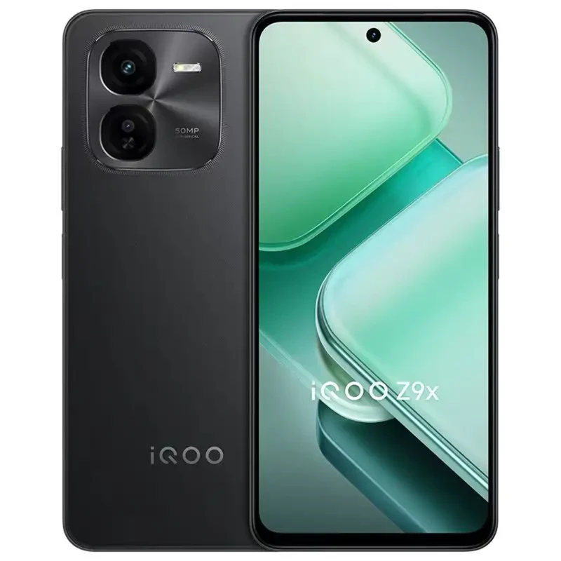 Original New VIVO iQOO Z9x 5G Smartphone – Snapdragon 6 Gen, 6000mAh Battery, 44W Fast Charging, 120Hz Display, 50MP Camera 8+128GB